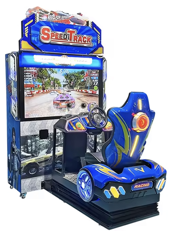 Ігровий автомат перегони, з кермом "SpeedTrack"